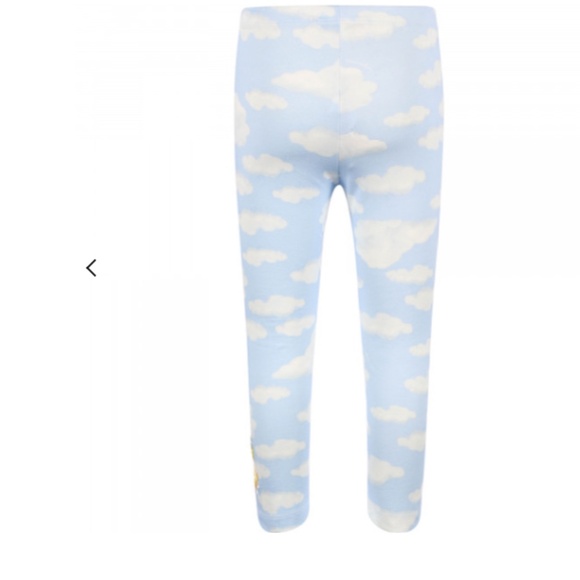 Monalissa All Over Clouds Tweety Appliqué Sky Print Leggings in Light Blue Sz. 7 - Picture 3 of 8